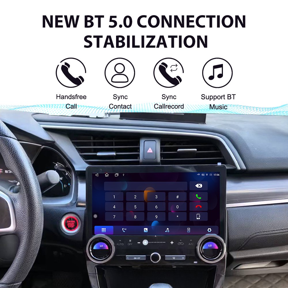 Carplay 11.5 Inch for Honda Civic 2016-2021 Retro Touch Screen Joying Car Player Mp3 Usb Antenna Car Radio Android 13