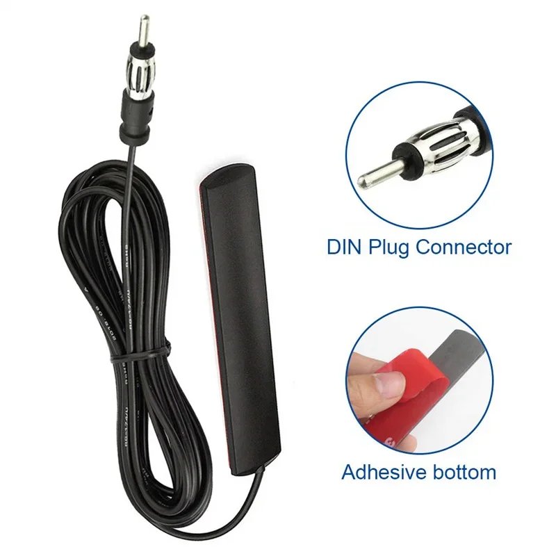 Car Antenna Stereo FM AM Radio Signal Amp Tuner Amplifier Marine Vehicle Truck SUV Boat RV Signal Enhance Device Universal Auto