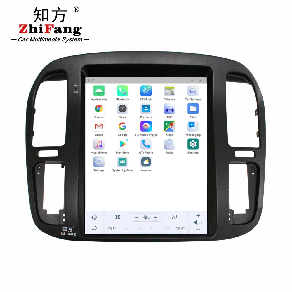 Zhifang Tesla Style Carplay Android 11.0 8+128GB for Toyota Land Cruiser LC100 1998-2002 Radio Car Stereo DVD