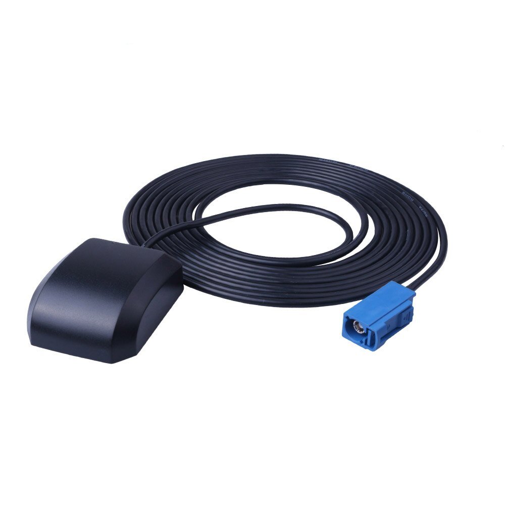 Car GPS Active Antenna FAKRA Male Plug Connector Cable Antenna Receiver Transmitter Magnetic Base for Car DVD GPS Navigation