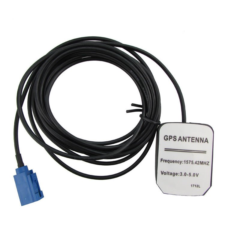 Car GPS Active Antenna FAKRA Male Plug Connector Cable Antenna Receiver Transmitter Magnetic Base for Car DVD GPS Navigation