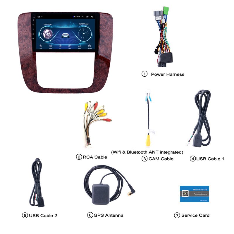 Android 10 Car GPS Navi Radio for 2007-2012 GMC Yukon Acadia Tahoe Chevy Chevrolet Tahoe Suburban Buick Enclave(6cdc2fb3)