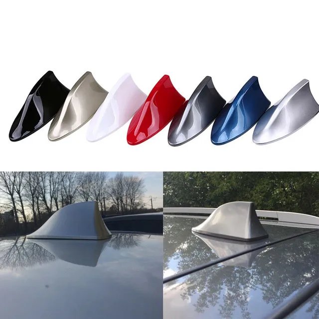 Car Antennas Shark Fin Antenna Auto Radio Signal Aerials Roof Antennas for Universal Car Model Car Styling