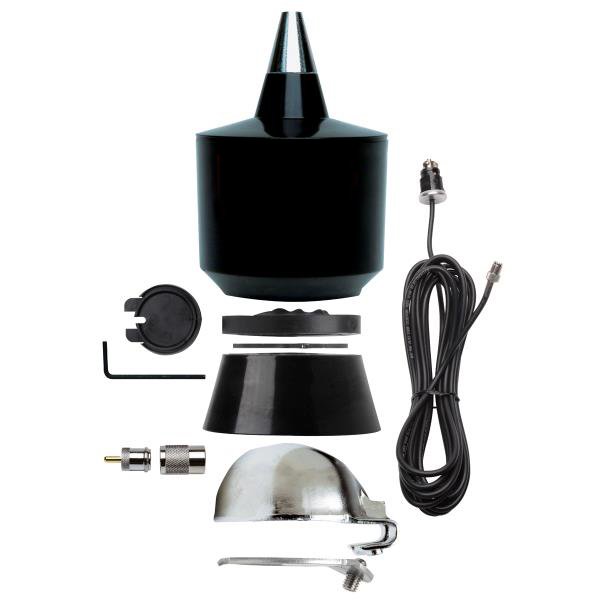 Trunk Lip Mount CB Antennas Stainless Steel Whip Base Station 27mhz Radio Antenna Mobile Vehicle Tunable CB Antenna