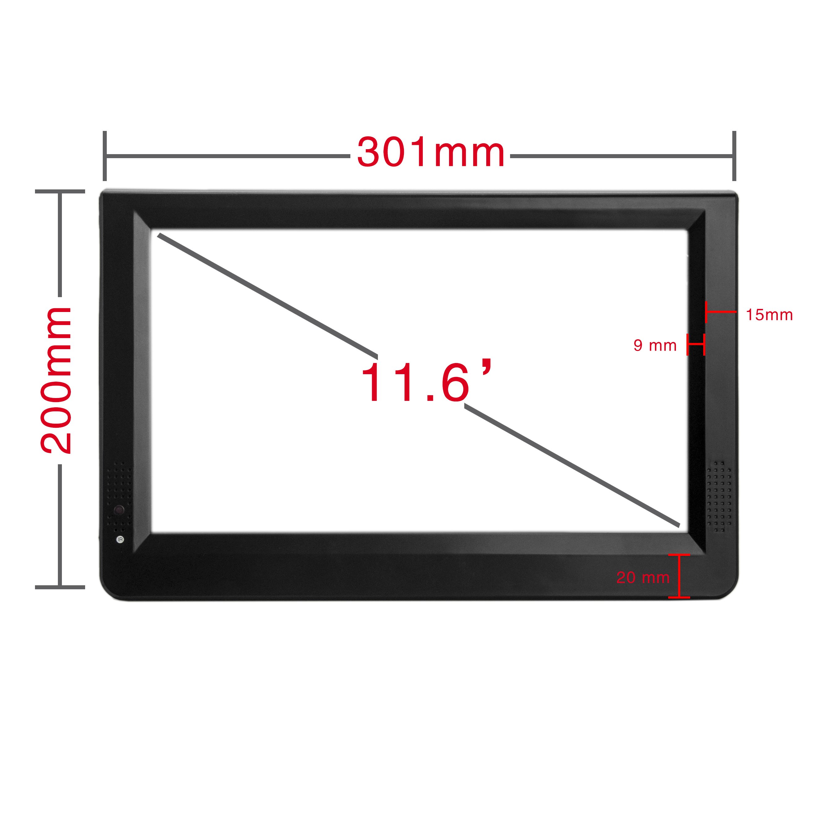 12 Inch Lcd Car Digital Tv Dvb T2 Isdb Atsc Portable Mini Tv Stand for Truck