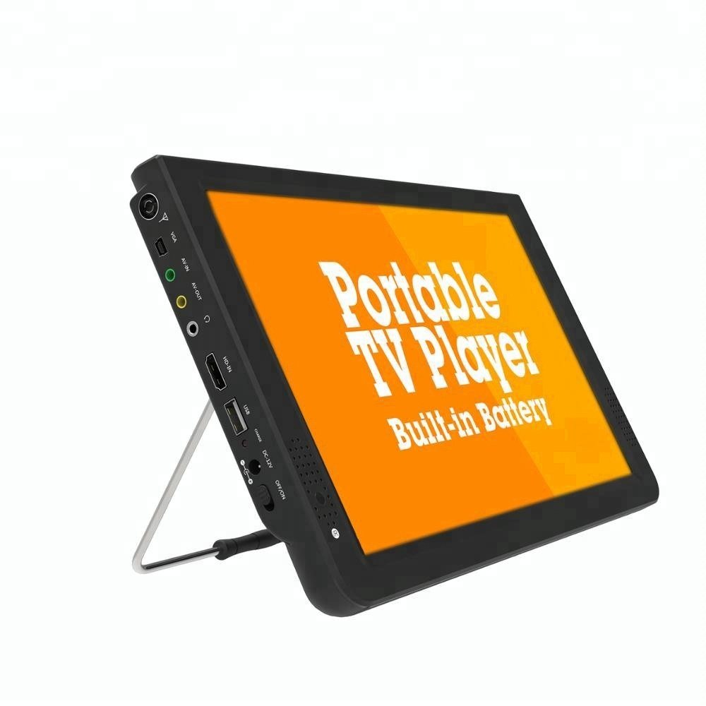 12 Inch Lcd Car Digital Tv Dvb T2 Isdb Atsc Portable Mini Tv Stand for Truck