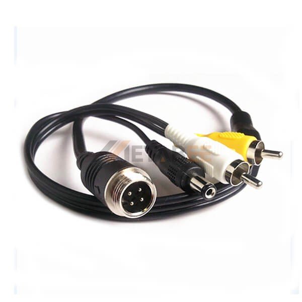 Fakra Z Type Female to GX12 4P 4 Pin Male Plug Cable Assembly for Car Rear-View Camera Monitoring System