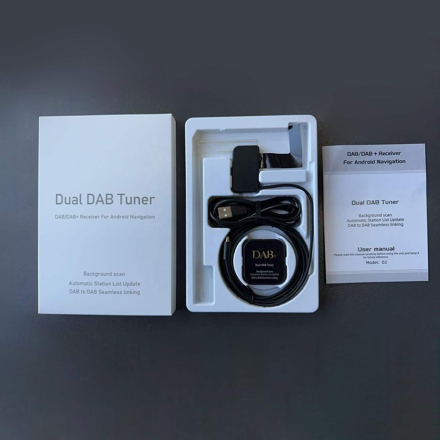 Car Kit Digital Dab+ Dab Box Radio Receiver Audio Broadcast Adapter With Antenna For Android
