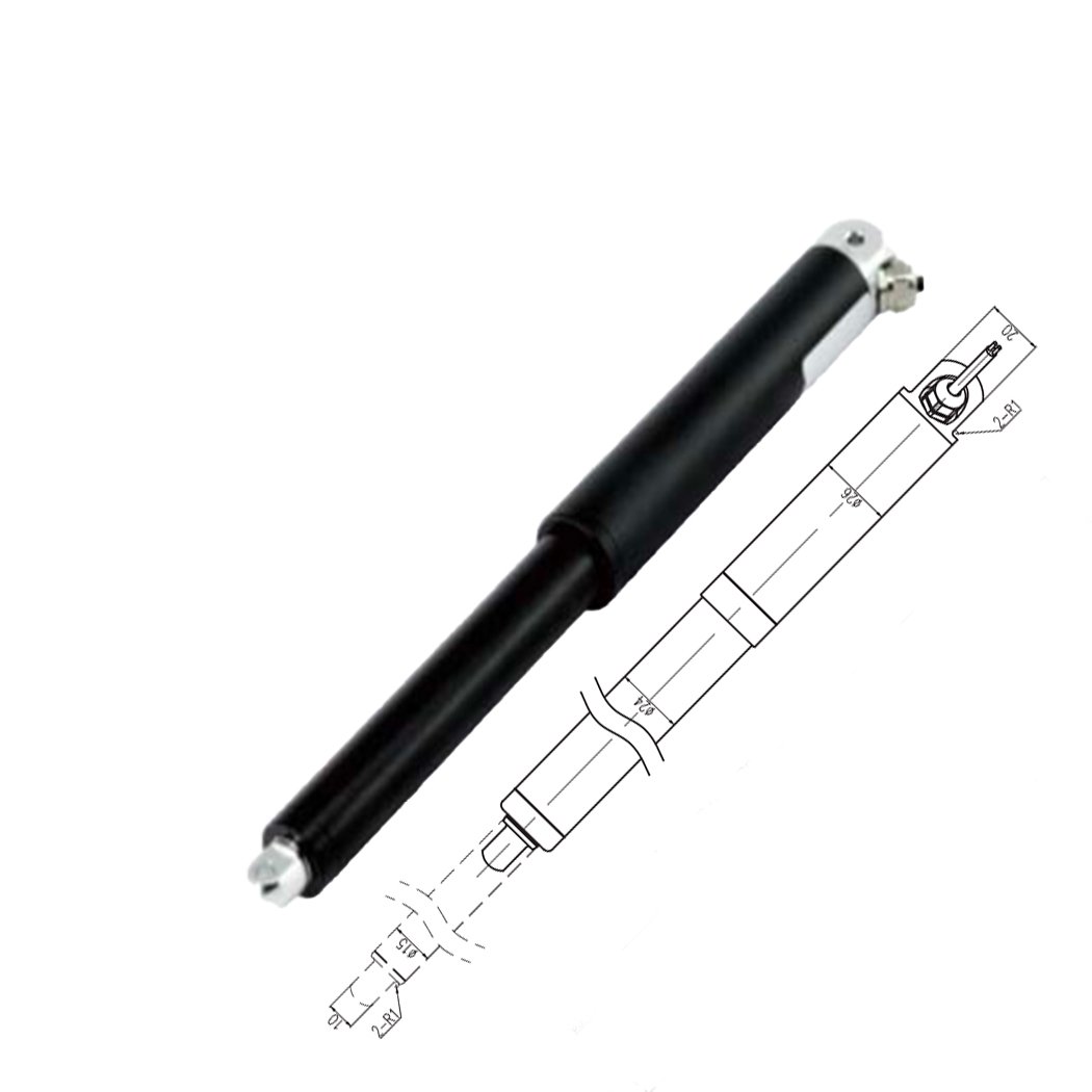 Robots Blinds Awning Lifting IP67 Waterproof 500N 26mm Tubular Pen Type Electric Linear Actutor Hall Sensor