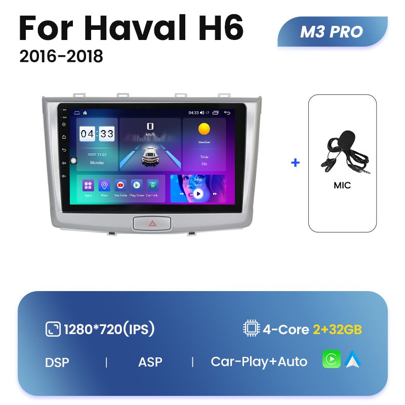 MEKEDE M6 PRO Radio De Coche Android Car Mp3 Player Car Accessories Touch Screen for Haval H6 2016 2018 10inch