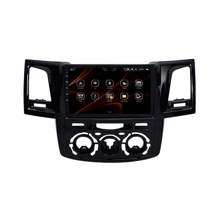 9'Android for Toyota Fortuner Hilux Vigo Manual and Auto AC 2007 Multimedia Stereo Car DVD Player Navigation GPS Video Radio IPS