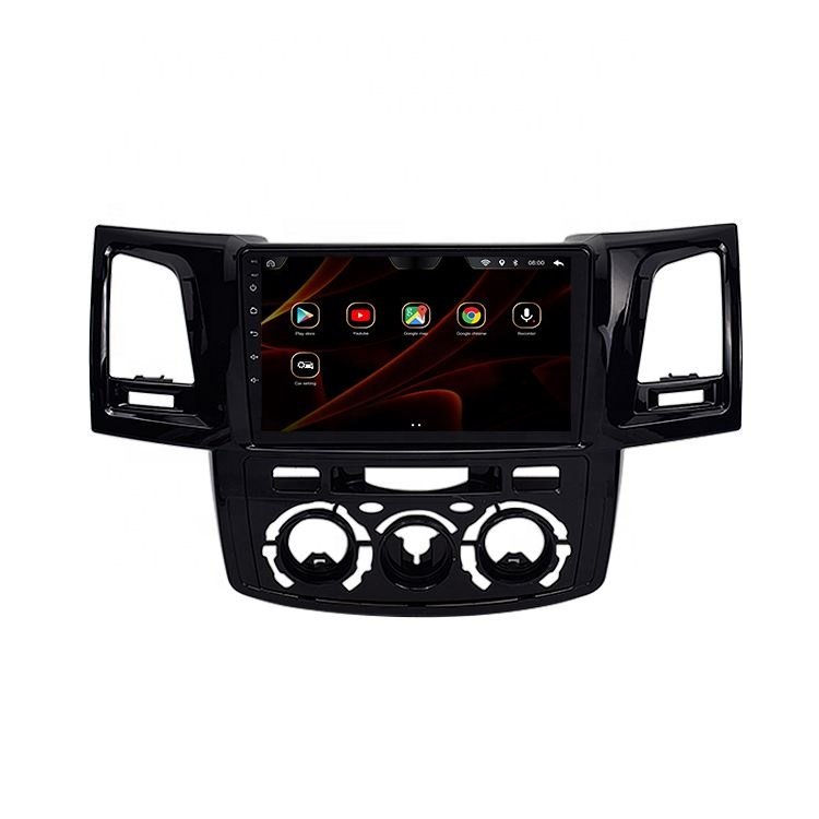 9'Android for Toyota Fortuner Hilux Vigo Manual and Auto AC 2007 Multimedia Stereo Car DVD Player Navigation GPS Video Radio IPS