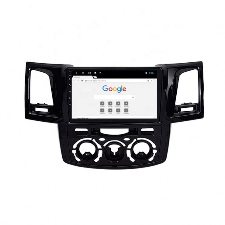 9'Android for Toyota Fortuner Hilux Vigo Manual and Auto AC 2007 Multimedia Stereo Car DVD Player Navigation GPS Video Radio IPS