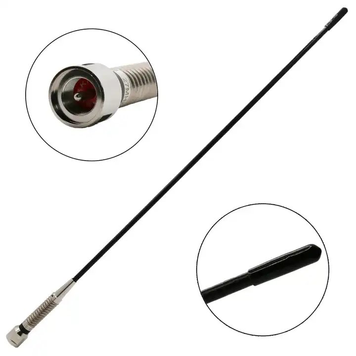 JMT CB2702 27MHz Band Spring Base CB Band Mobile Car Antenna for 26-30MHz Two Way Radio Transceiver