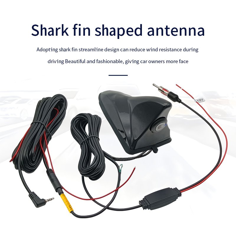 Car Shark Fin Antenna with signal Receiving Antenna Shark Fin Radio AHD Streaming Media Monitoring Camera Antenna