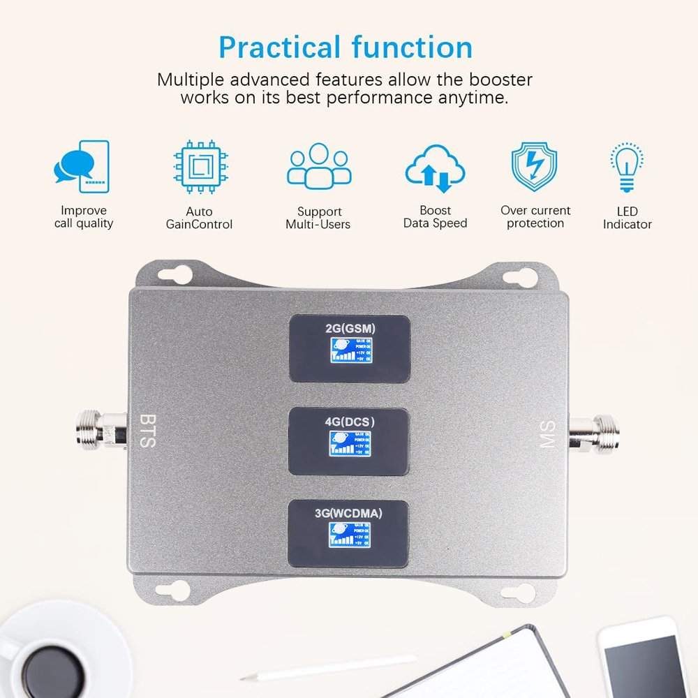 New signal booster 2g 3g 4g 900 1800 2100mhz mobile phone signal booster for internet antenna