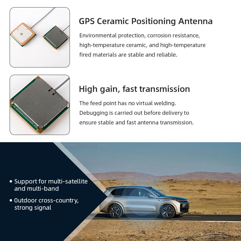 Original Active Internal Ceramic GPS Antenna RoHS Certified Passive GPS Ceramic Antenna 1561MHz-1575MHz 25x25x4