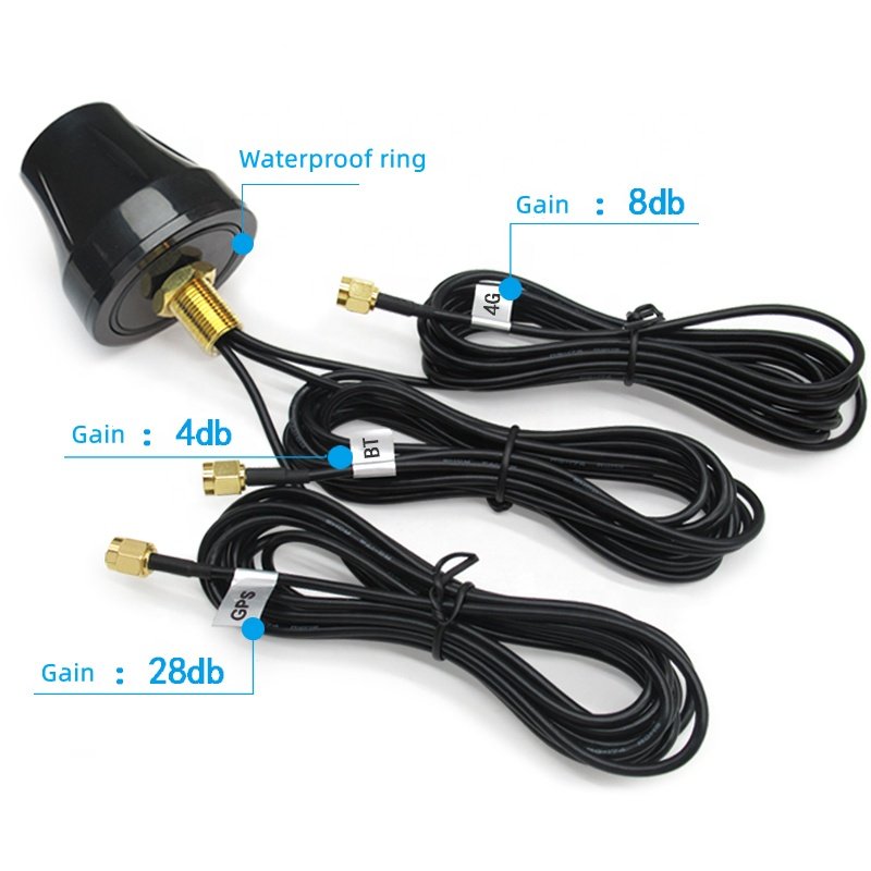 2024 New product 3 in 1 multiband active GPS 3G 4G GSM WIFI combo outdoor antenna for GPS Car Antenna