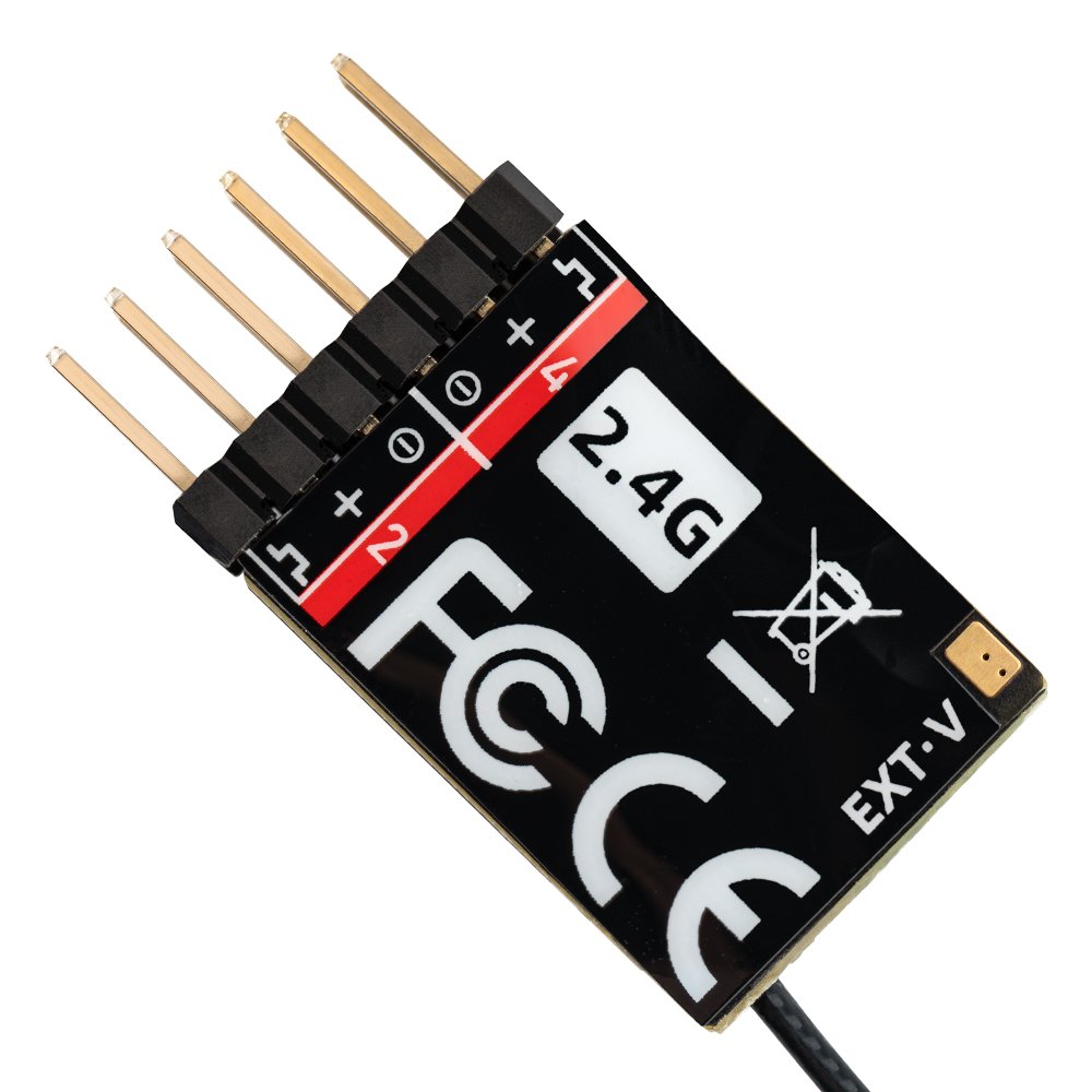 RadioMaster ER4 2.4GHz ELRS 4CH PWM Receiver for RC Small Aircraft RC Ship RC Car