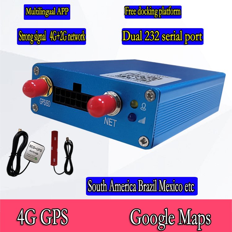 External Antenna Vehicle Mounted Gps Tracking Device Electronic Fence 4G Gps Vehicle Mounted tracker with Dual 232 Serial Ports