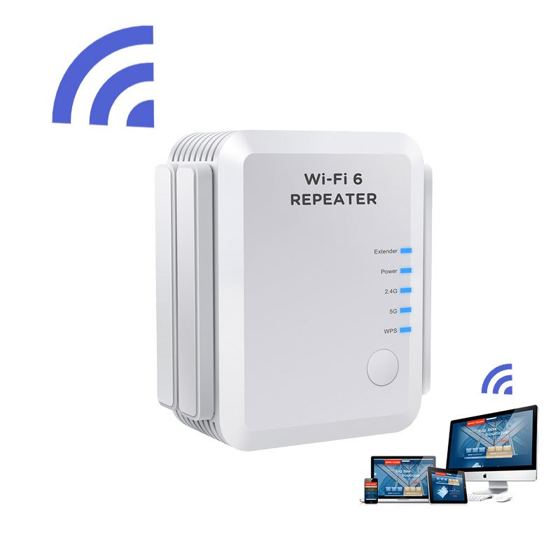 1800Mbps High Speed 2023 Rohs Wifi Repeater For Home Repetidor 4G Signal Dual Band Wifi 6 1800mbps Repeater