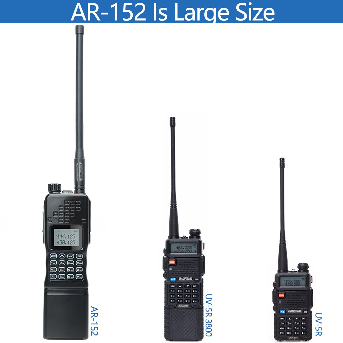 Baofeng AR-152 Tactical Game Walkie Talkie Dual Band Ham Radio 136-174MHz 400-520MHz Portable Two Way Radio AN/PRC-152