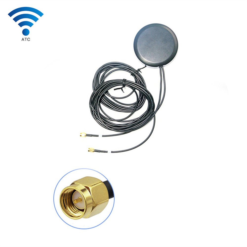 Combo Magnetic Puck Antenna 824~960mhz/1710~2609mhz 28dbi 4g+gps Active Combination Gnss Gps Rtk Car Antenna