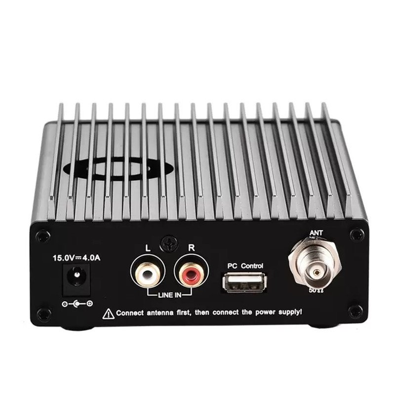 CZE-15B 15W Radio Wireless Broadcast Audio FM Transmitter + Antenna a KIT Cover 6km for Church, Car and Conference