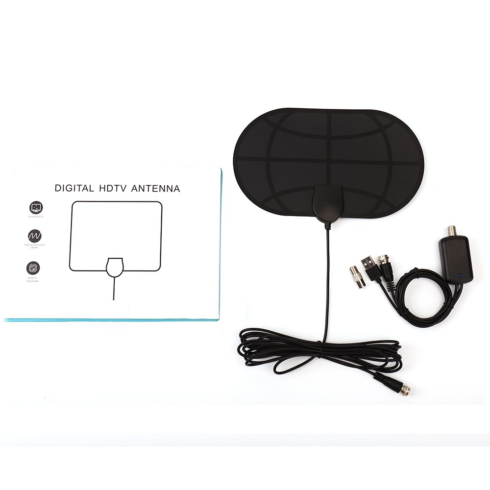 Car Satellite Tv 200W Hd 75 Inch 4K Uhd Universal Antenna For Media Discone Antena Digital Con Iman Interior Exterior