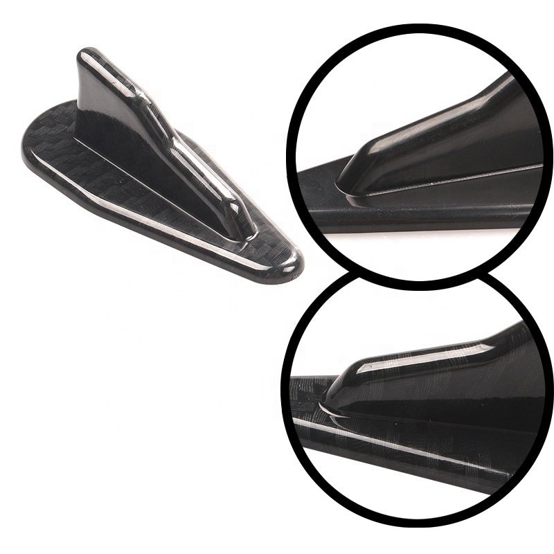 Car Refitting External Decoration Accessories Black Shark Fin Carbon Fiber Shark Fin Tail Decoration Antenna