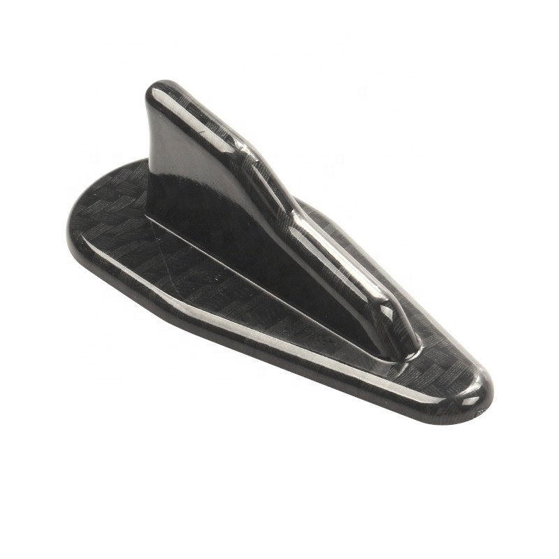 Car Refitting External Decoration Accessories Black Shark Fin Carbon Fiber Shark Fin Tail Decoration Antenna