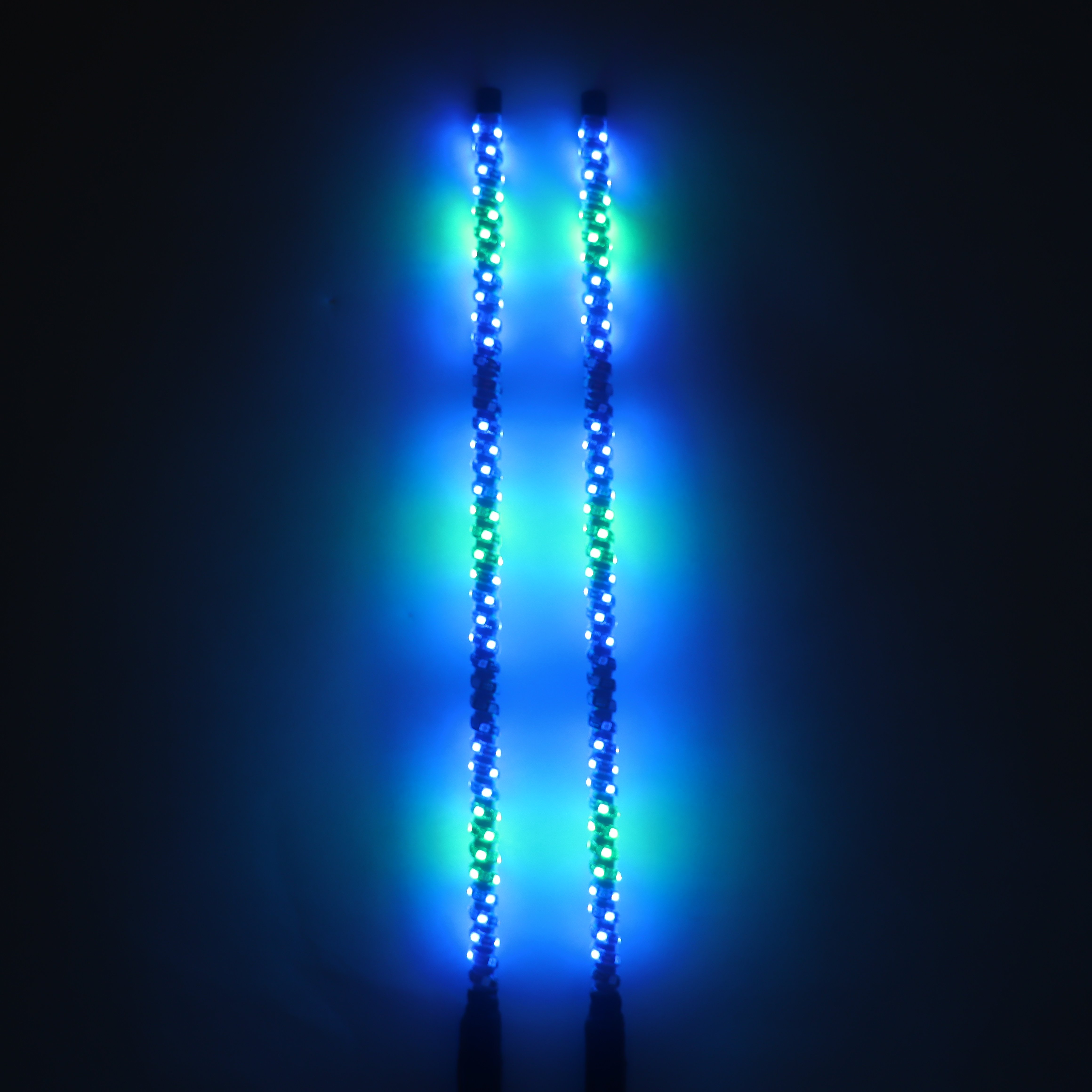 Flexible 360 Degree Chase Antena Rgb ATV/UTV Truck LED Safety Lighted Antenna Led Whip Lights Retrofit for Dune Buggy