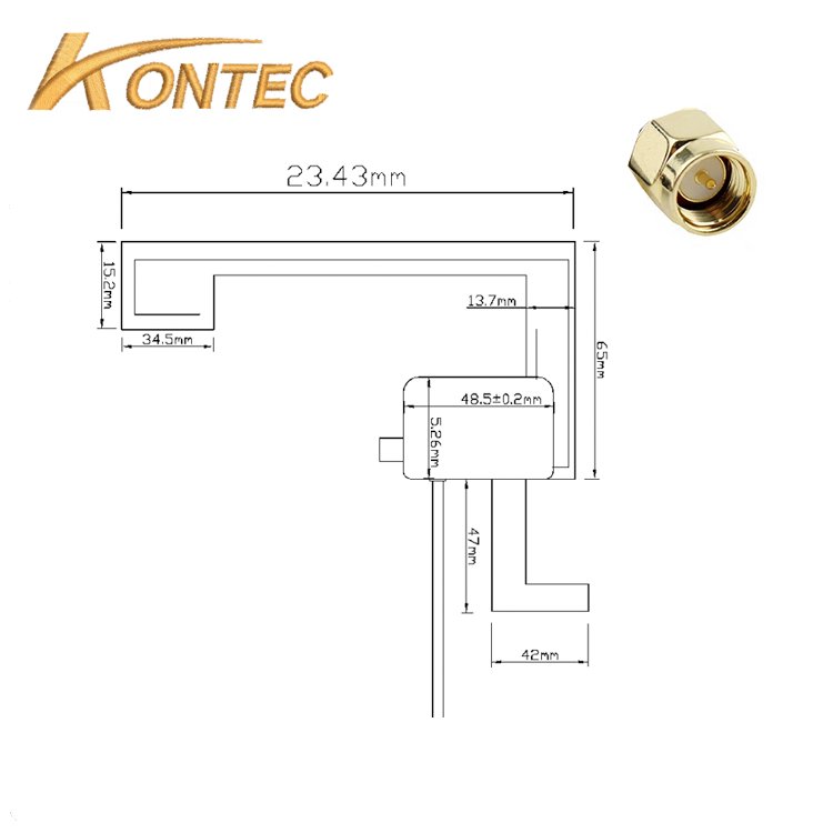 Factory Price Dab Antenna for Mini PC From Shenzhen Kontec Company