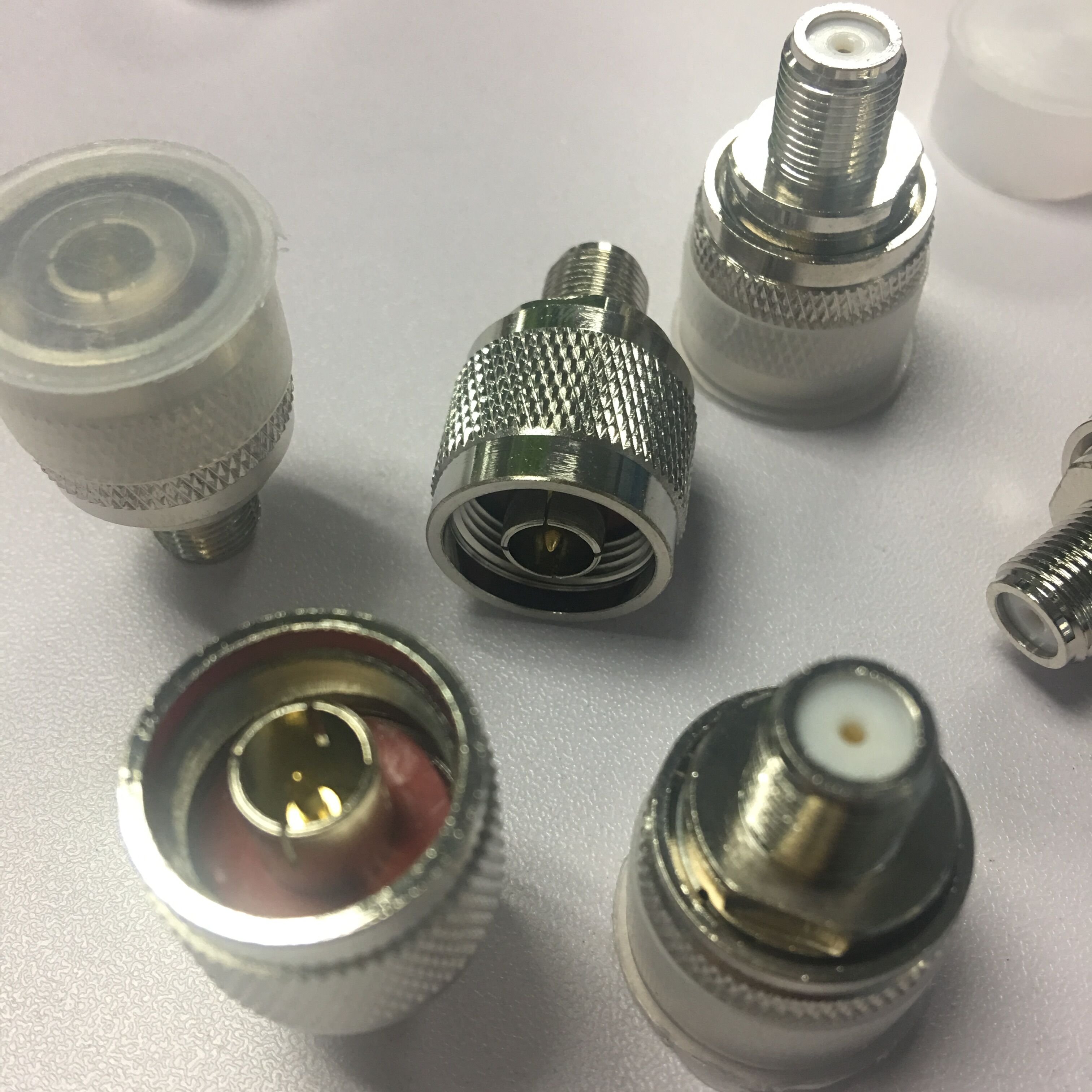 N-F adapters NF-JK High Quality Copper Antenna Connector Accessories British F Female to N Male & N Female Adaptor