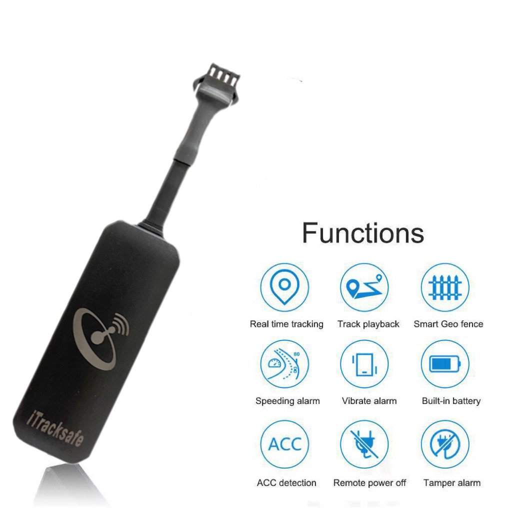 Vibration Speeding Alarm Geofence Cut Off Power Locator Vehicle GPS Tracker Device for Motorcycle Car Tracking