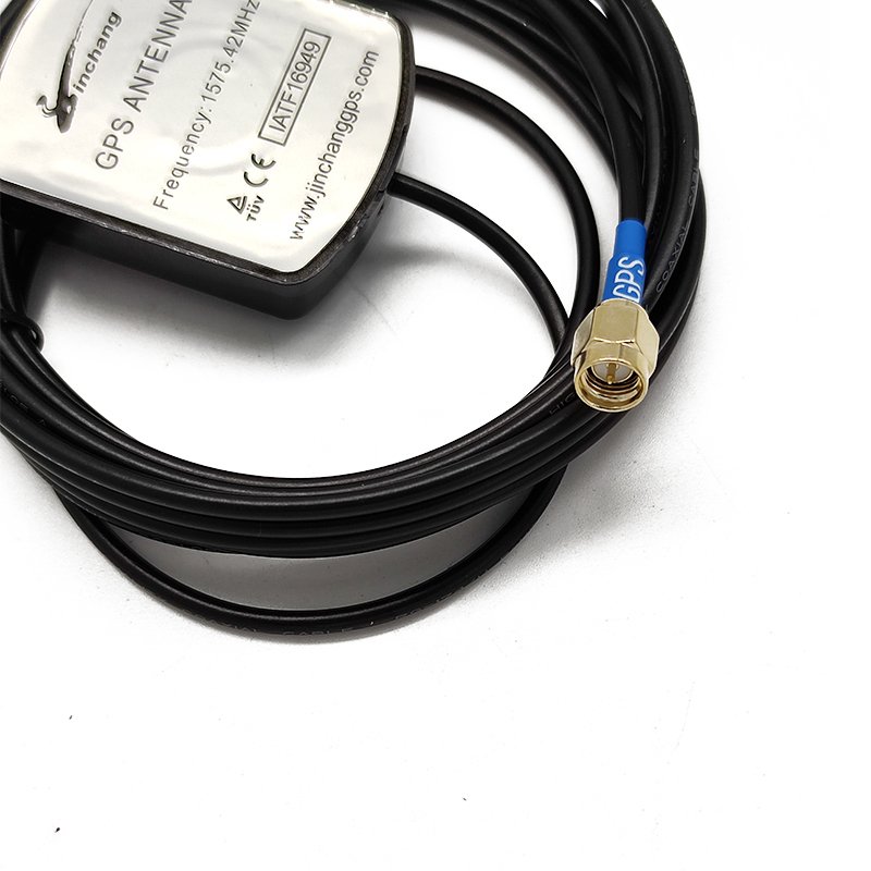 JCL001 3M RG174 GPS GLONASS Antenna IP66 Waterproof External Active Car Antenna with SMA Male Connector