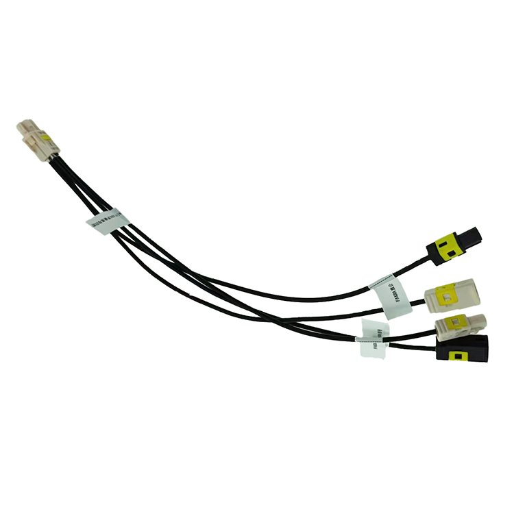 Hot Selling Original Rosenberger 4pin Mini Fakra Female Green To Fakra Male&Female*4 Green Black Car Wireless Signal Cable 300mm