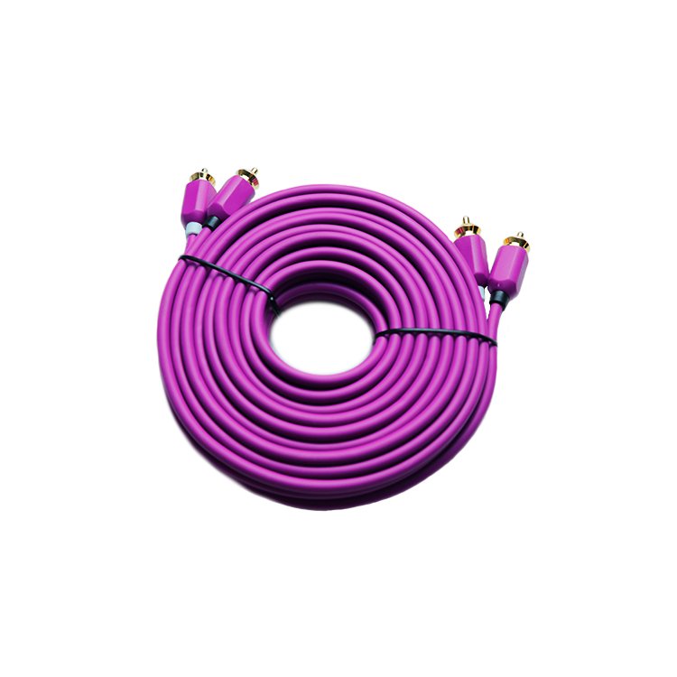 5m Pure Copper High Performance Speaker AUX Connector Wire Cable 2R-2R Car Audio 3.5 Male to Male Plug RCA Cable