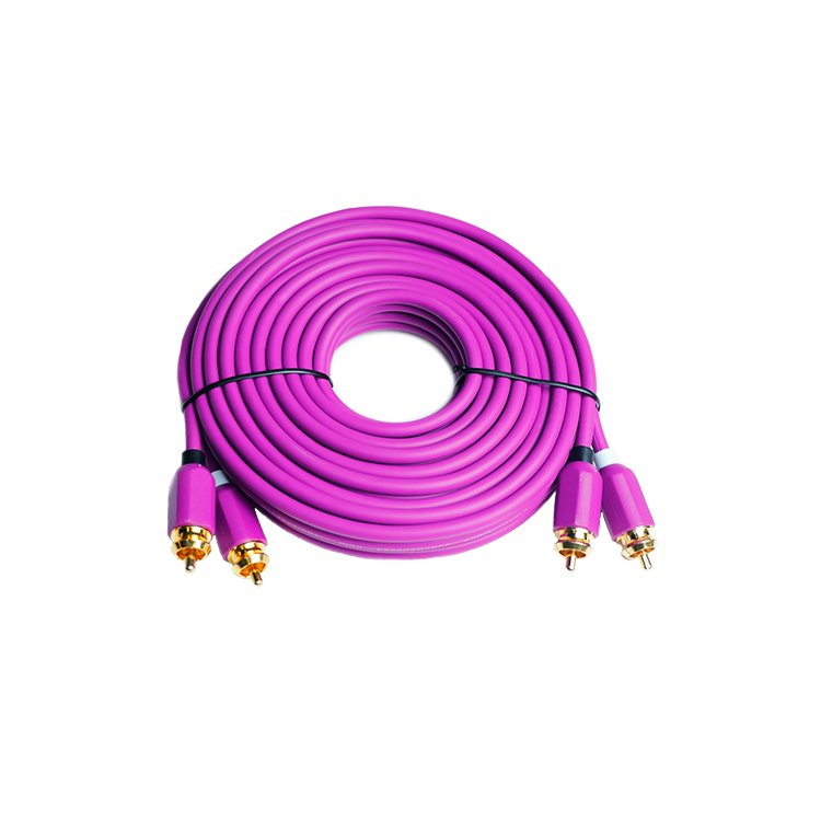 5m Pure Copper High Performance Speaker AUX Connector Wire Cable 2R-2R Car Audio 3.5 Male to Male Plug RCA Cable