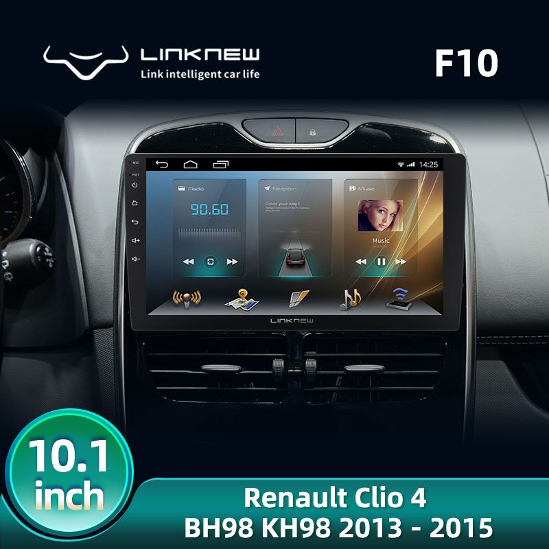 LINKNEW Universal Head Unit 9 Inch 1+32G Android 8.1 Wifi Car Dvd Player Touch Screen for Renault Clio 4 BH98 KH98 2013 - 2015
