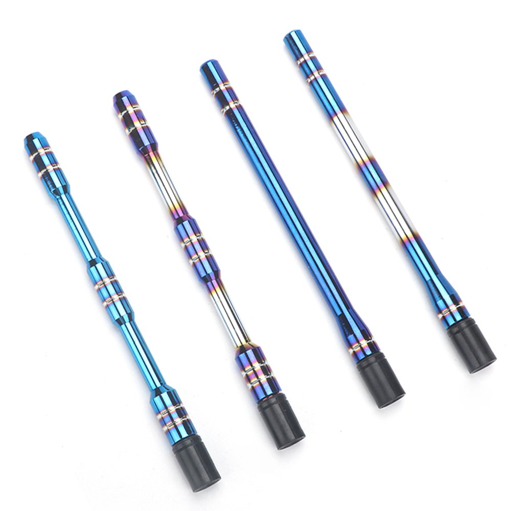 PUERXIN Universal Aluminum Auto Car Roof Antenna Decoration Auto Styling Accessories Truck Car Toasted Blue Antenna for Car