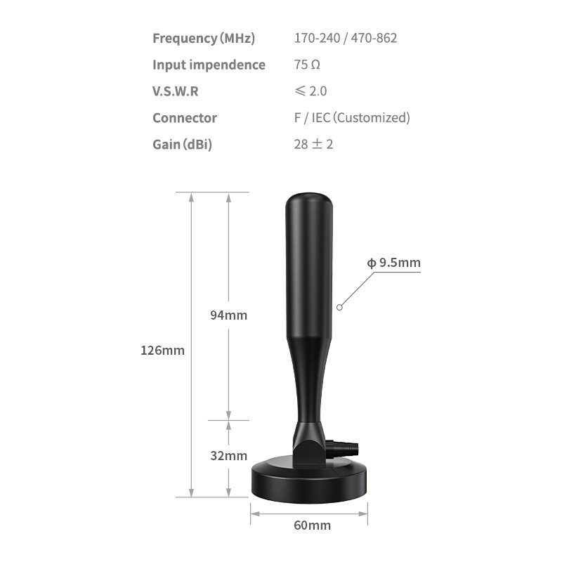 Long Range Malaysia Booster Wireless Internal caravan Car Satellite Amplifier signal Booster Dvbt Digital Indoor Tv Antenna