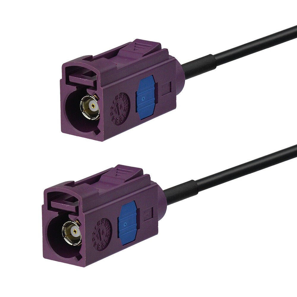 AIO Kingsun Fakra Connector Jack to Female Bordeaux D Type Antenna Plug Adapter RG174 Coaxial Cable for Car Radio GPS