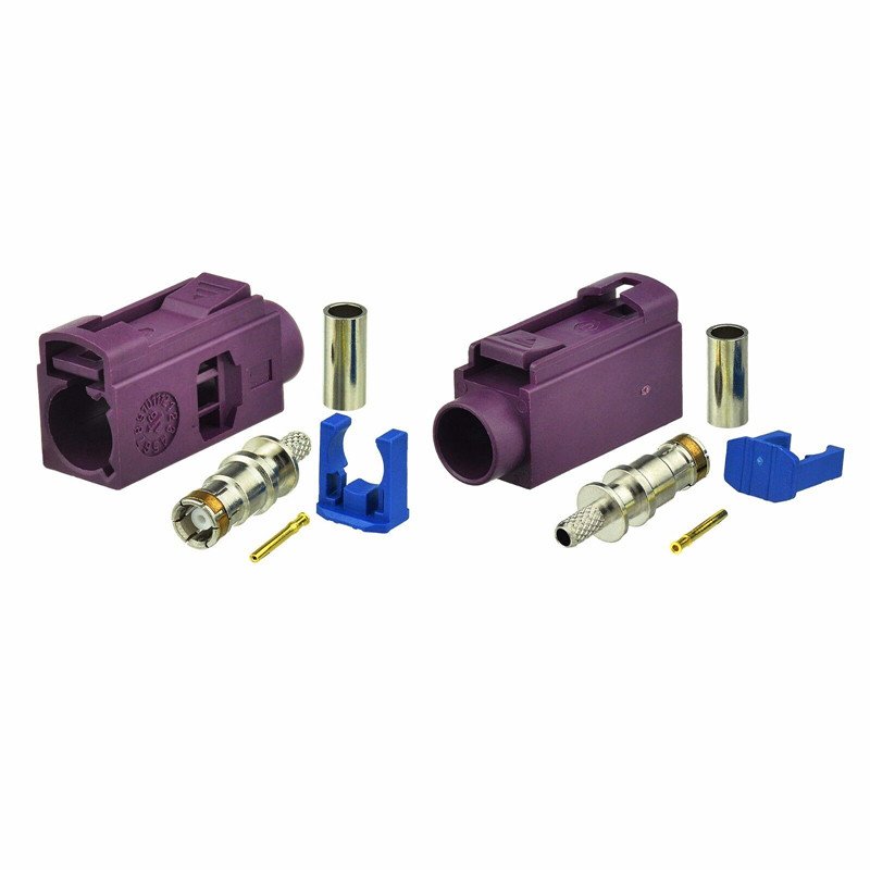 AIO Kingsun Fakra Connector Jack to Female Bordeaux D Type Antenna Plug Adapter RG174 Coaxial Cable for Car Radio GPS