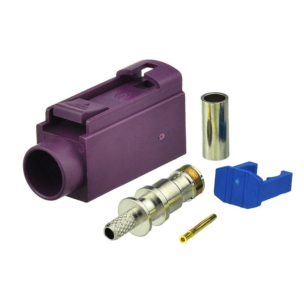 AIO Kingsun Fakra Connector Jack to Female Bordeaux D Type Antenna Plug Adapter RG174 Coaxial Cable for Car Radio GPS
