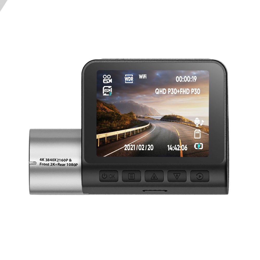 2022 Dash Cam Front Ultra HD 2160P G-Sensor Dash Camera Car Camera Gps H.265 170 Wide Angle 2.0" LCD Night Vision Dashcam