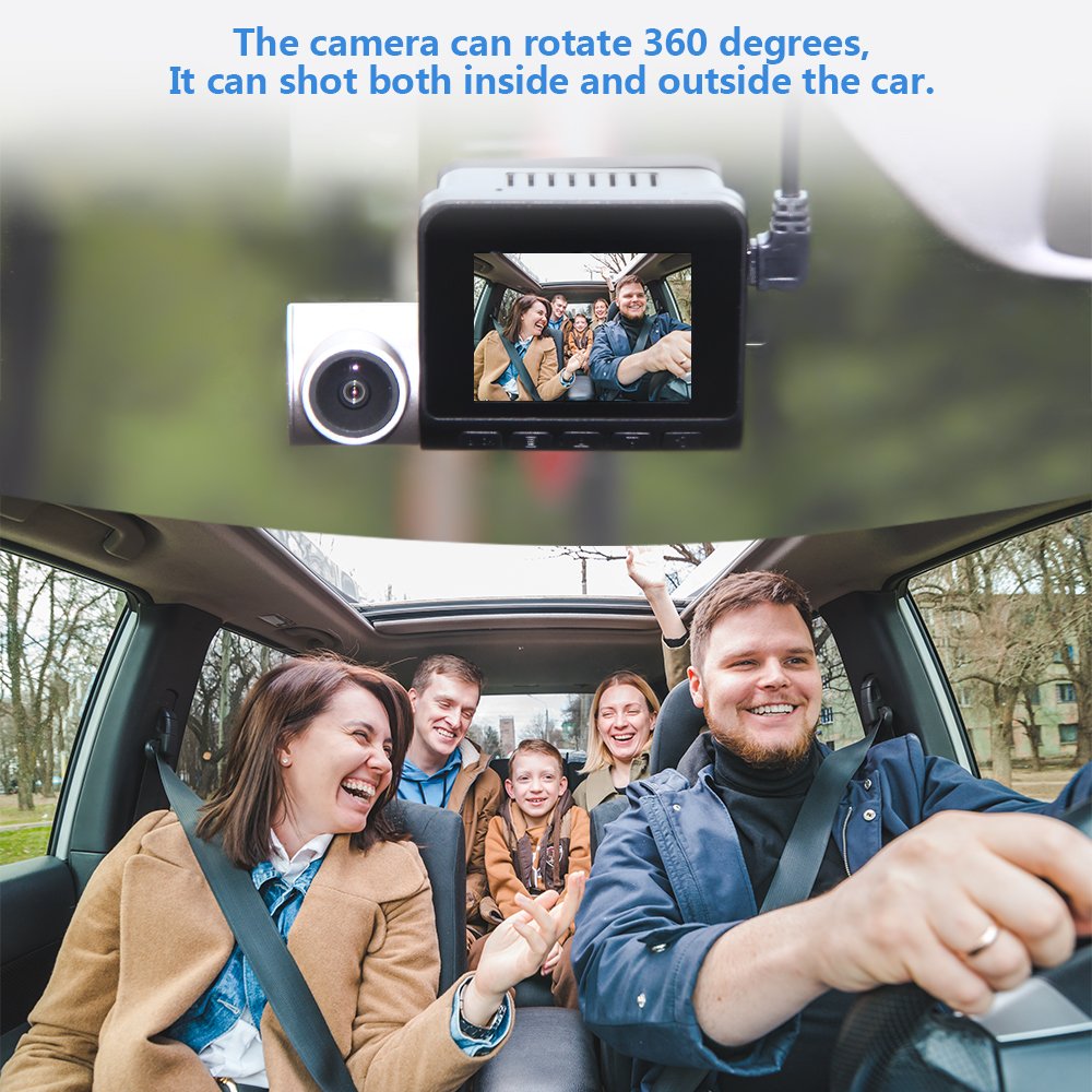 2022 Dash Cam Front Ultra HD 2160P G-Sensor Dash Camera Car Camera Gps H.265 170 Wide Angle 2.0" LCD Night Vision Dashcam