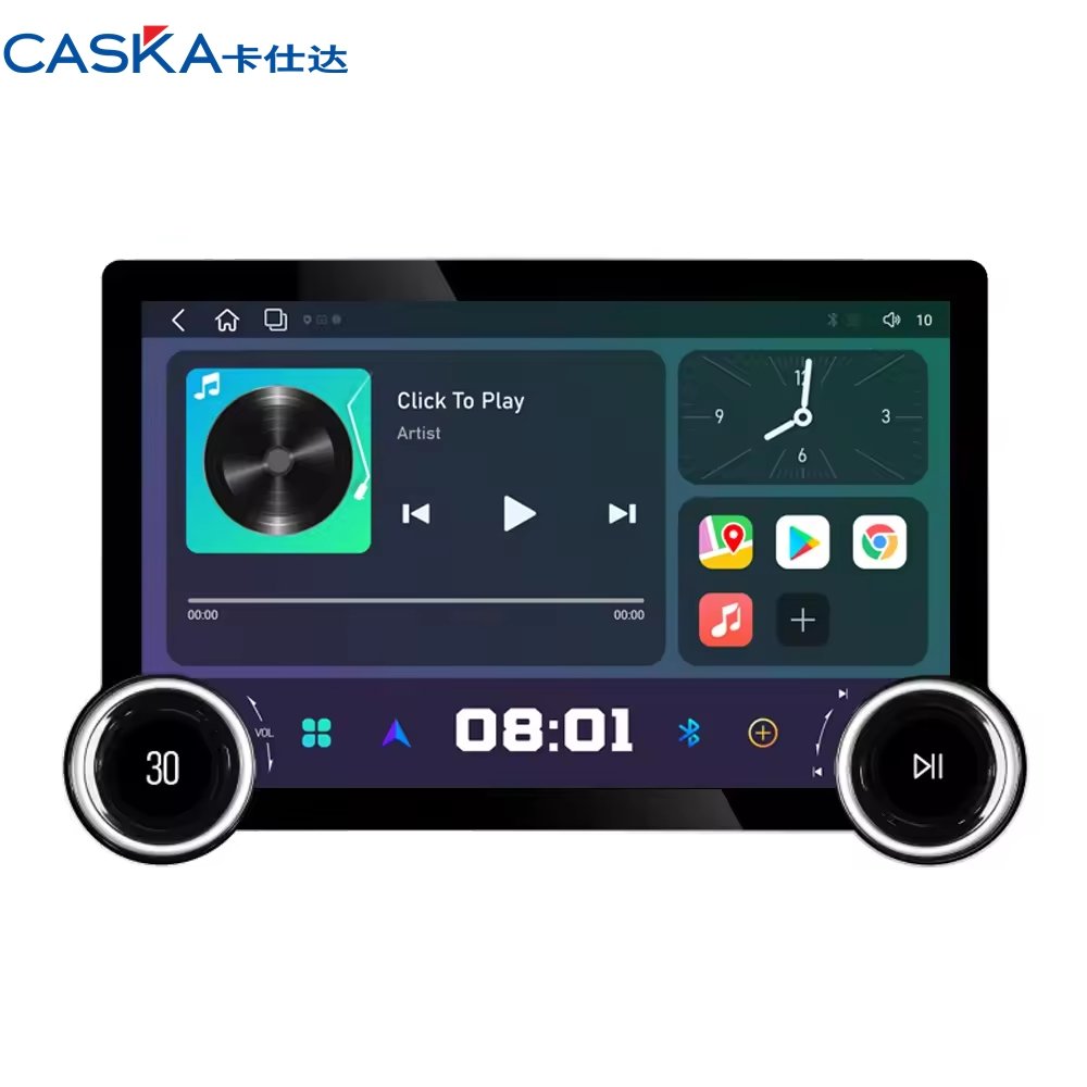 Double Knobs QCM6125 Android 13 QLED Screen Car Radio Car with GPS Voice Control 360 CAM Car Android Player