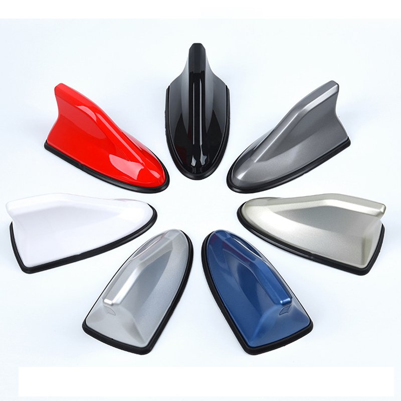 PUERXIN Universal FM Signal Auto Antenna 7 Color Amplifier Radio Aerials Roof Decorative Topper Car Shark Fin Antenna