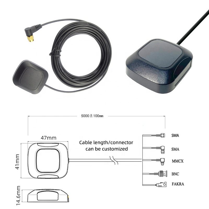 Car GPS Glonass Beidou 4G LTE Antenna Ceramic Active GPS Antenna Sat Nav GPS Navigation Antenna